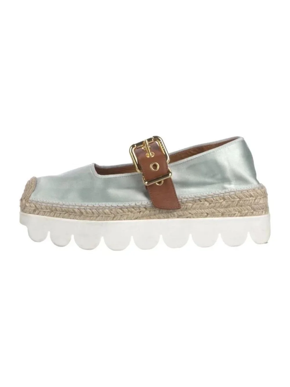 Marni  Satin Grosgrain Trim Espadrilles